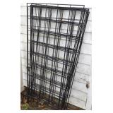 (8) Black Metal Lawn & Garden Trellis