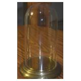 Vintage Brass Lined & Glass Dome Top Display