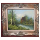 Charles Granger Signed Orig Oil on Canvas Framed