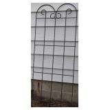 Black Metal Lawn Trellis 52.5" Tall