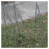 (3) Metal Triangular Tower Trellis