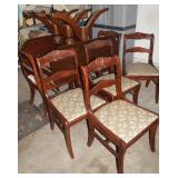 Duncan Phyfe Cherry Dining Table + (6) Milne Chair