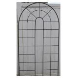 Black Wrought Iron Garden Trellis 70" Tall