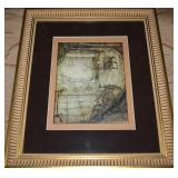 Anton Pieck 1941 Sleeping Beauty Framed Litho