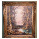 Simon Signed Original Oil on Canvas Framed Fine