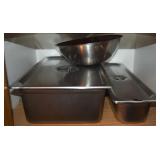 Pantry Shelf Contents Lot: Stainless Steel Food