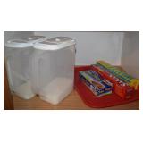 Pantry Shelf Contents Lot: (2) Buddeez Storage+