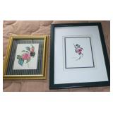 (2) Framed Wall Art Pcs w/ V Gainesburg 17.5 x13.5