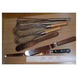 Kitchen Drawer Contents Lot w/ Sabatier, Wilton +