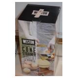 Weston Stainless Steel Cone Strainer Pestle Set