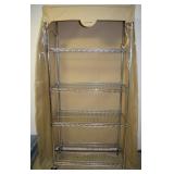 Metal Rolling 5 Tier Storage Shelf w/Improvements