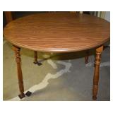 Vtg Lehigh Furniture USA Round Dining Table 42d