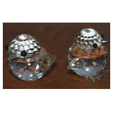 (2) Swarovski Crystal Chick Figures