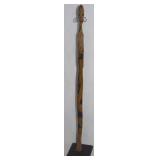 New South Africa Carved & Painted Wood Figural