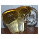 Vtg Sommerso Murano Art Glass Elephant Figure