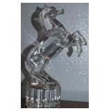 Goebel Lead Crystal Rearing Horse Figure 7"