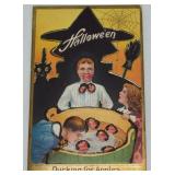 Antique Halloween Embossed Post Card  Ducking For