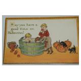 Antique Halloween Embossed Post Card Raphael
