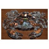 Vtg Kristalcolor Italy Crystal Crab Paperweight