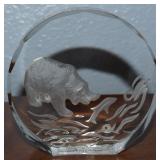Danbury Mint Wildlife Crystals Paperweight Bear