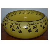 Bohemian Czech Art Deco Floral Design Bowl