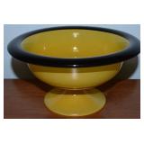 Bohemian Czech Art Deco Tango-style Art Glass