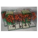 (8) Dept 56 Autumn Maple Trees in Box 5254-0