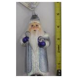 Blown Glass Santa Claus Christmas Ornament