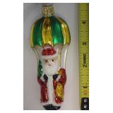 Blown Glass Santa Claus Christmas Ornament