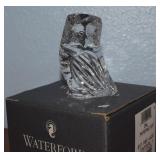 Waterford Crystal Owl Paperweight w/ Box 3.25t