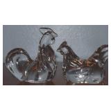 Villeroy & Boch Lead Crystal Rooster & Chicken