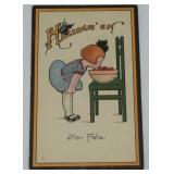 Antique Halloween Post Card Her Fate Ser 19