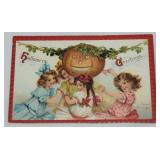 Antique Halloween Embossed Post Card Frances