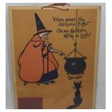 1913 Calendar w/ Halloween Witch & Match Strike