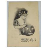 Antique Halloween Post Card Jolly Old-Time 1911