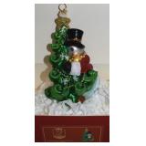 Kurt Adler Polonaise Blown Glass Snowman Ornament