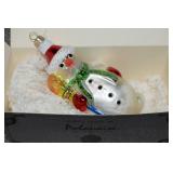 Kurt Adler Polonaise Blown Glass Snowman Ornament