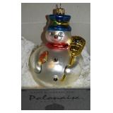Kurt Adler Polonaise Blown Glass Snowman Ornament