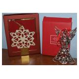 Lenox Porcelain/Metal Christmas Ornaments w/