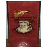 Lenox Porcelain Christmas Ornament Cup & Saucer