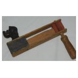 Antique Wooden Black Cat Ratchet Noisemaker Toy