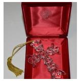 Waterford Crystal Cross Christmas Ornament in Box