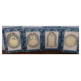 (4) Roman Inc A Wish for You Ornaments in Box