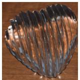 Gucci Cut Art Crystal Faceted Heart Paperweight