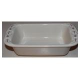 Longaberger Pottery Red Traditions 8" Loaf Pan
