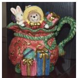 1996 Fitz & Floyd Ceramic Christmas Wreath