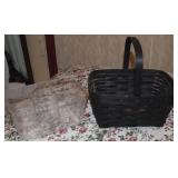 Longaberger Baskets 2012 Spring Black Handled