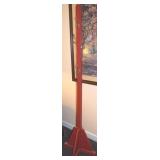 Vintage Red Painted Hall Coat Tree 70t (needs