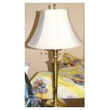 Contempo Brass 2 Light Table Lamp 31" Tall