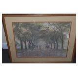 R Peerman "Parkway Stroll" Framed Fine Art Print